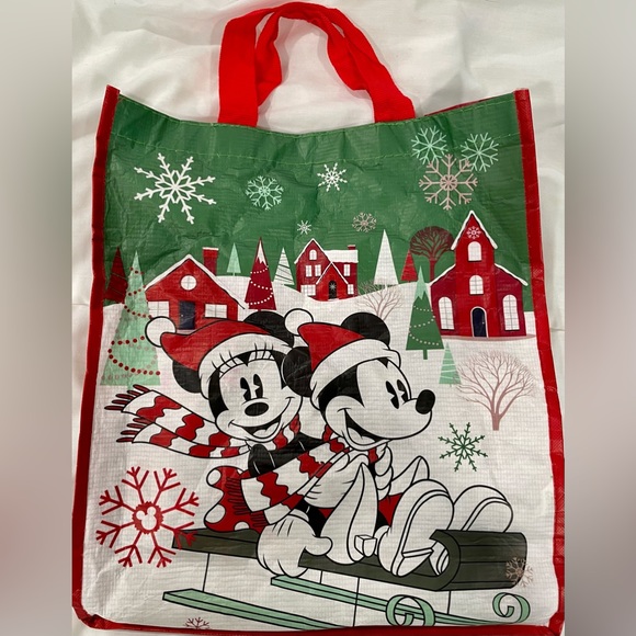 Disney Other - Disney Store Mickey and Minnie Reusable Holiday Tote